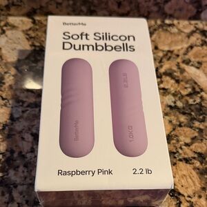 BetterMe Soft Silicon Dumbbells - Raspberry Pink